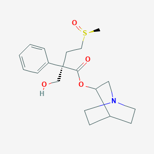 1-azabicyclo[2.2.2]octan-3-yl (2R)-2-(hydroxymethyl)-4-[(S)-methylsulfinyl]-2-phenylbutanoate