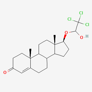 molecular formula C21H29Cl3O3 B10826796 Cloxotesterone 