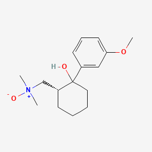 molecular formula C16H25NO3 B10826806 1-[(1R)-2-hydroxy-2-(3-methoxyphenyl)cyclohexyl]-N,N-dimethylmethanamine oxide 