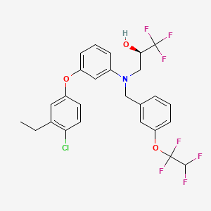 molecular formula C26H23ClF7NO3 B10826862 Unii-wrb543xra8 CAS No. 263262-73-3