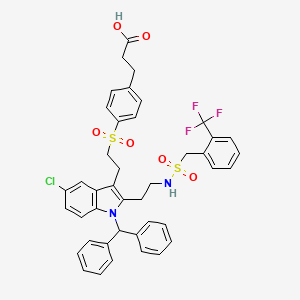 molecular formula C42H38ClF3N2O6S2 B10826868 Unii-7lni1E5efa CAS No. 916136-25-9