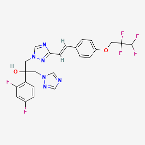 (E)-(+)-2-(2,4-Difluorophenyl)-1-{3-[4-(2,2,3,3-tetrafluoropropoxy)styryl]-1H-1,2,4-triazol-1-YL}-3-(1H-1,2,4-triazol-1-YL)propan-2-OL