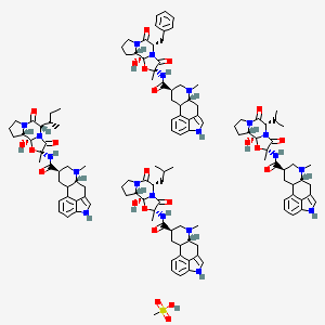 (6aR,9R)-N-[(1S,2S,4R,7S)-7-benzyl-2-hydroxy-4-methyl-5,8-dioxo-3-oxa-6,9-diazatricyclo[7.3.0.02,6]dodecan-4-yl]-7-methyl-6,6a,8,9,10,10a-hexahydro-4H-indolo[4,3-fg]quinoline-9-carboxamide;(6aR,9R)-N-[(1S,2S,4R,7S)-7-[(2S)-butan-2-yl]-2-hydroxy-4-methyl-5,8-dioxo-3-oxa-6,9-diazatricyclo[7.3.0.02,6]dodecan-4-yl]-7-methyl-6,6a,8,9,10,10a-hexahydro-4H-indolo[4,3-fg]quinoline-9-carboxamide;(6aR,9R)-N-[(1S,2S,4R,7S)-2-hydroxy-4-methyl-5,8-dioxo-7-propan-2-yl-3-oxa-6,9-diazatricyclo[7.3.0.02,6]dodecan-4-yl]-7-methyl-6,6a,8,9,10,10a-hexahydro-4H-indolo[4,3-fg]quinoline-9-carboxamide;(6aR,9R)-N-[(1S,2S,4R,7S)-2-hydroxy-4-methyl-7-(2-methylpropyl)-5,8-dioxo-3-oxa-6,9-diazatricyclo[7.3.0.02,6]dodecan-4-yl]-7-methyl-6,6a,8,9,10,10a-hexahydro-4H-indolo[4,3-fg]quinoline-9-carboxamide;methanesulfonic acid