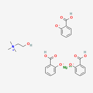 molecular formula C26H29MgNO10 B10826960 Choline magnesium trisalicylate CAS No. 85169-11-5