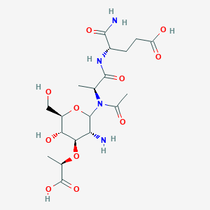 molecular formula C19H32N4O11 B10826986 N-Acetylmuramyl-L-alanyl-L-isoglutamine 