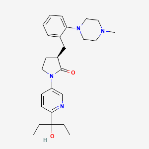 molecular formula C26H36N4O2 B10827050 Qvd6VC28M7 CAS No. 922719-13-9