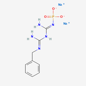 molecular formula C9H12N5Na2O3P B10827058 Benfosformin anhydrous CAS No. 35282-33-8