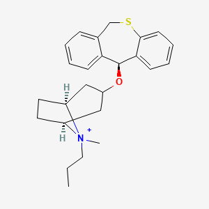 molecular formula C25H32NOS+ B10827109 Tipetropium CAS No. 776999-66-7