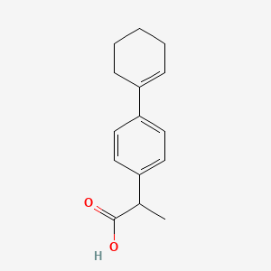 molecular formula C15H18O2 B10827118 Tetriprofen CAS No. 28268-43-1