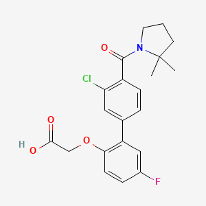 molecular formula C21H21ClFNO4 B10827129 Bzr3J5jaj4 