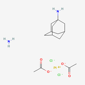 molecular formula C14H26Cl2N2O4Pt B10827167 Adamplatin-IV CAS No. 250611-20-2