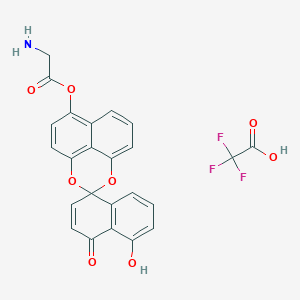 molecular formula C24H16F3NO8 B10827173 Palmarumycin derivative 3 