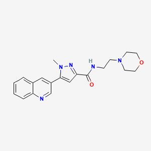 molecular formula C20H23N5O2 B10827202 99Vkk4S5SA CAS No. 1227408-89-0