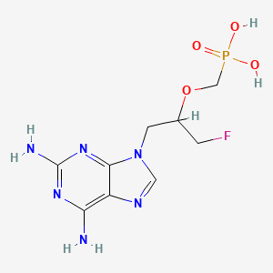 molecular formula C9H14FN6O4P B10827203 Fpmpdap CAS No. 135295-28-2