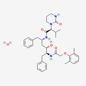 molecular formula C37H50N4O6 B10827240 Lopinavir monohydrate CAS No. 1239071-09-0