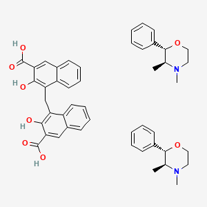 molecular formula C47H50N2O8 B10827260 Phendimetrazine pamoate CAS No. 27922-80-1