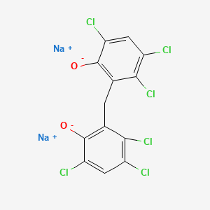 molecular formula C13H4Cl6Na2O2 B10827277 2,2'-Methylenebis(3,4,6-trichlorophenol) disodium salt CAS No. 3247-34-5