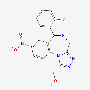 8-nitro-1-(hydroxymethyl)-6-(o-chlorophenyl)-4H-s-triazolo[4,3-a][1,4]benzodiazepine