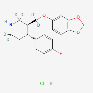 molecular formula C19H21ClFNO3 B10827405 Paroxetine-d6 (hydrochloride) 