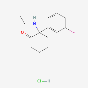 molecular formula C14H19ClFNO B10827429 Fluorexetamine Hydrochloride 