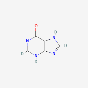 molecular formula C5H4N4O B10827489 Hypoxanthine-d4 