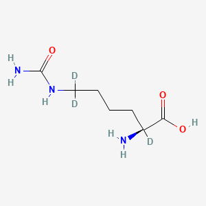 molecular formula C7H15N3O3 B10827520 L-Homocitrulline-2,6,6-D3 