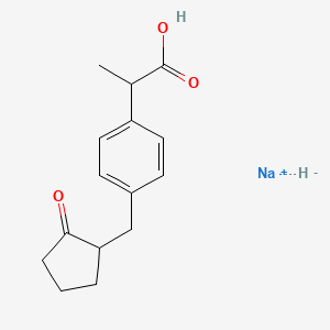 molecular formula C15H19NaO3 B10827584 Loxoprofen (sodium salt) 