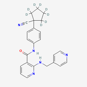 molecular formula C24H23N5O B10827594 Apatinib-d8 