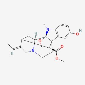 molecular formula C22H26N2O4 B10827604 methyl (1S,14E,16R,19S)-14-ethylidene-6-hydroxy-2-methyl-18-oxa-2,12-diazahexacyclo[13.3.2.01,9.03,8.09,16.012,19]icosa-3(8),4,6-triene-16-carboxylate 