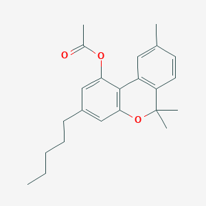 6,6,9-Trimethyl-3-pentyl-6H-dibenzo[b,d]pyran-1-ol acetate