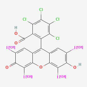 molecular formula C20H4Cl4I4O5 B10827647 Rose bengal I-131 CAS No. 99689-97-1