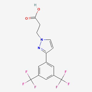 molecular formula C14H10F6N2O2 B10827697 Unii-IK88NC17OD 