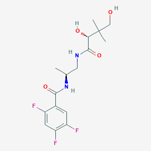 N-[(2S)-1-[[(2R)-2,4-dihydroxy-3,3-dimethylbutanoyl]amino]propan-2-yl]-2,4,5-trifluorobenzamide