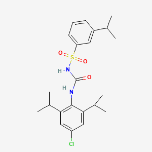 1-[4-Chloro-2,6-di(propan-2-yl)phenyl]-3-(3-propan-2-ylphenyl)sulfonylurea