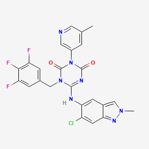 molecular formula C24H17ClF3N7O2 B10827822 Abimtrelvir CAS No. 2647530-75-2