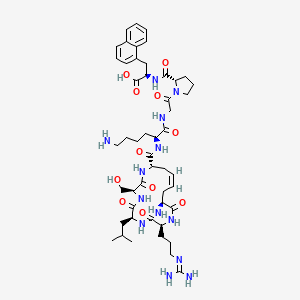 NH2-c[X-R-L-S-X]-K-G-P-(D-1Nal)