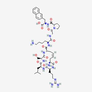 NH2-c[X-R-L-S-X]-K-G-P-(D-2Nal)