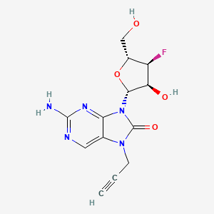 molecular formula C13H14FN5O4 B10827842 Polvitolimod CAS No. 2389988-81-0