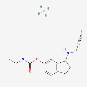 methane;[3-(prop-2-ynylamino)-2,3-dihydro-1H-inden-5-yl] N-ethyl-N-methylcarbamate