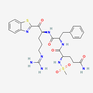 molecular formula C28H36N8O6S2 B10827924 Ms-QFR-Kbt 