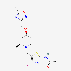 molecular formula C16H22FN5O3S B10827944 U0Sgp6ZX2V CAS No. 2241514-56-5