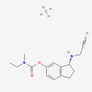 methane;[(3R)-3-(prop-2-ynylamino)-2,3-dihydro-1H-inden-5-yl] N-ethyl-N-methylcarbamate