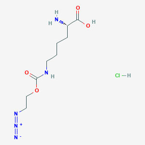 molecular formula C9H18ClN5O4 B10827988 UAA crosslinker 1 hydrochloride 