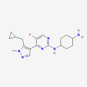 molecular formula C18H25FN6 B10828046 Casein Kinase inhibitor A86 