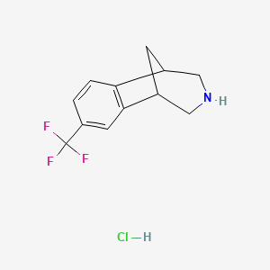 4-(trifluoromethyl)-10-azatricyclo[6.3.1.02,7]dodeca-2(7),3,5-triene;hydrochloride