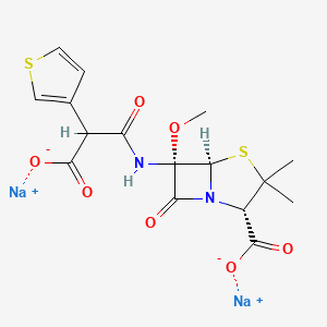 molecular formula C16H16N2Na2O7S2 B10828160 Temocillin (disodium) 