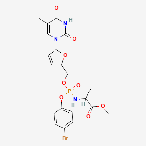 D4T,P-Bromophenyl-methoxyalanyl phosphate