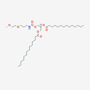 [3-[3-(2-methoxyethoxy)propylcarbamoyloxy]-2-tetradecanoyloxypropyl] tetradecanoate