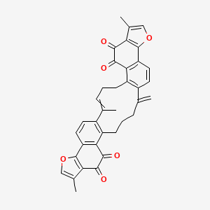 2,11,28-trimethyl-19-methylidene-13,30-dioxaheptacyclo[21.11.0.06,18.07,15.010,14.024,32.027,31]tetratriaconta-1(23),2,6(18),7(15),10(14),11,16,24(32),27(31),28,33-undecaene-8,9,25,26-tetrone