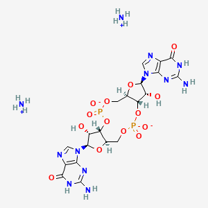 molecular formula C20H30N12O14P2 B10828351 Cyclic-di-GMP diammonium 